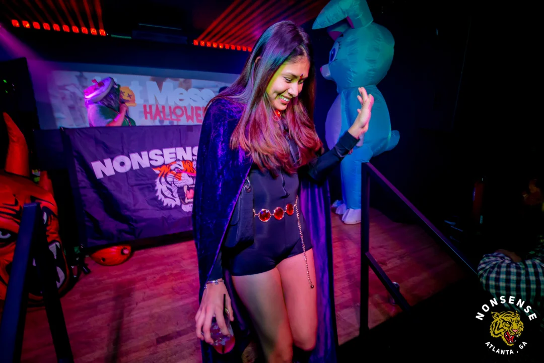 Hot Mess Halloween 2025 - Kimber was the DJ - Photo by @hellacurious