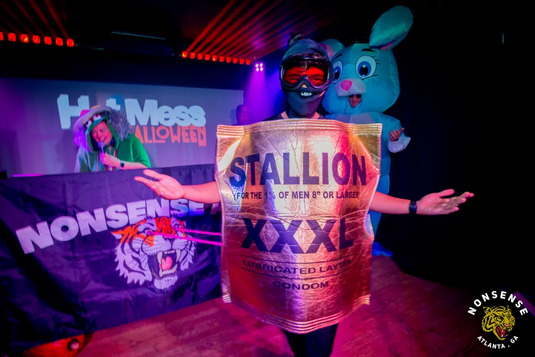 Hot Mess Halloween 2025 - Kimber was the DJ - Photo by @hellacurious