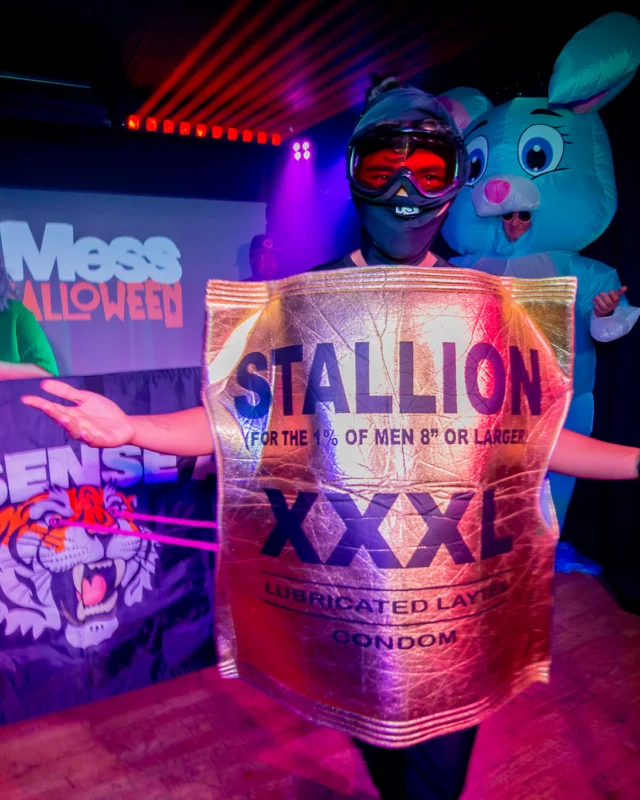 Hot Mess Halloween 2025 - Kimber was the DJ - Photo by @hellacurious