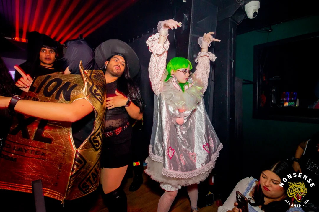 Hot Mess Halloween 2025 - Kimber was the DJ - Photo by @hellacurious