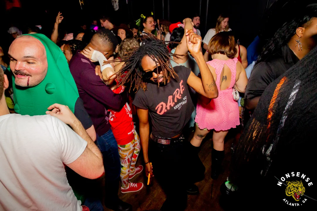 Hot Mess Halloween 2025 - Kimber was the DJ - Photo by @hellacurious
