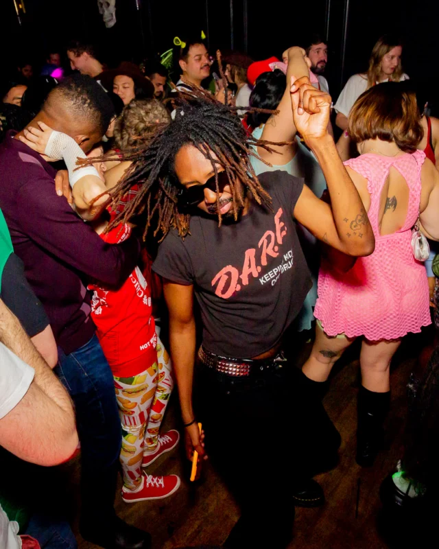 Hot Mess Halloween 2025 - Kimber was the DJ - Photo by @hellacurious