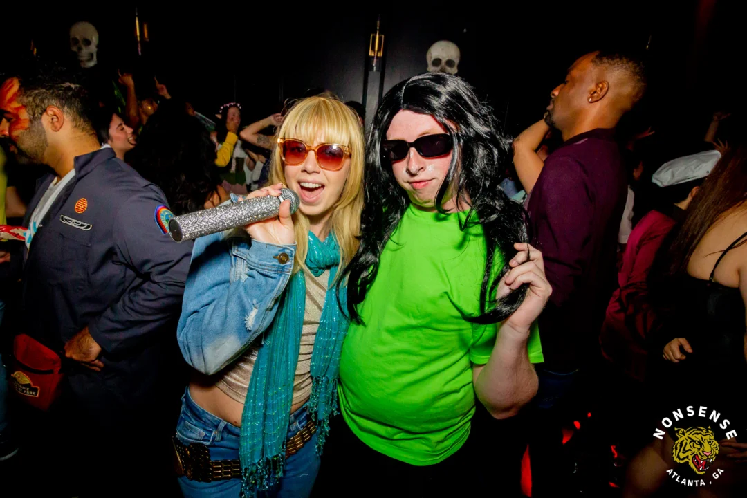 Hot Mess Halloween 2025 - Kimber was the DJ - Photo by @hellacurious