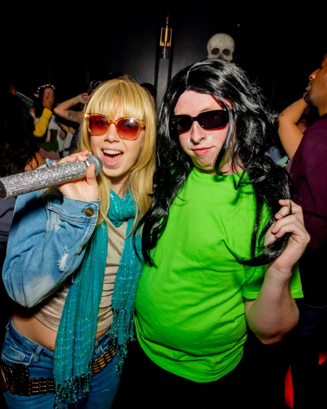 Hot Mess Halloween 2025 - Kimber was the DJ - Photo by @hellacurious