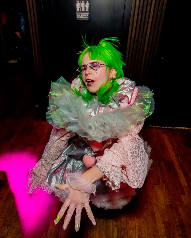 Hot Mess Halloween 2025 - Kimber was the DJ - Photo by @hellacurious