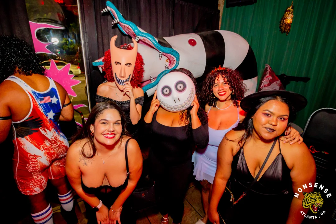 Hot Mess Halloween 2025 - Kimber was the DJ - Photo by @hellacurious