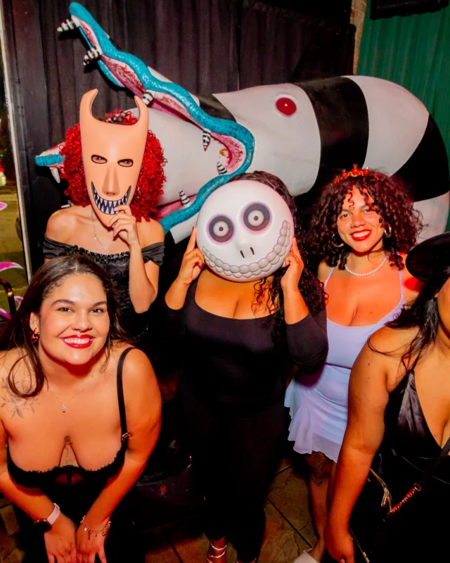 Hot Mess Halloween 2025 - Kimber was the DJ - Photo by @hellacurious