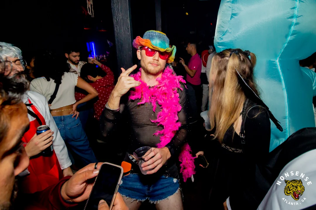 Hot Mess Halloween 2025 - Kimber was the DJ - Photo by @hellacurious