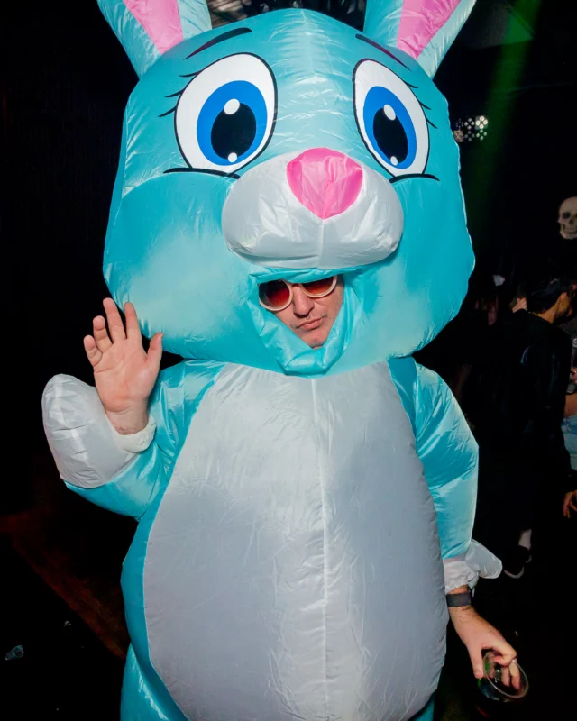 Hot Mess Halloween 2025 - Kimber was the DJ - Photo by @hellacurious