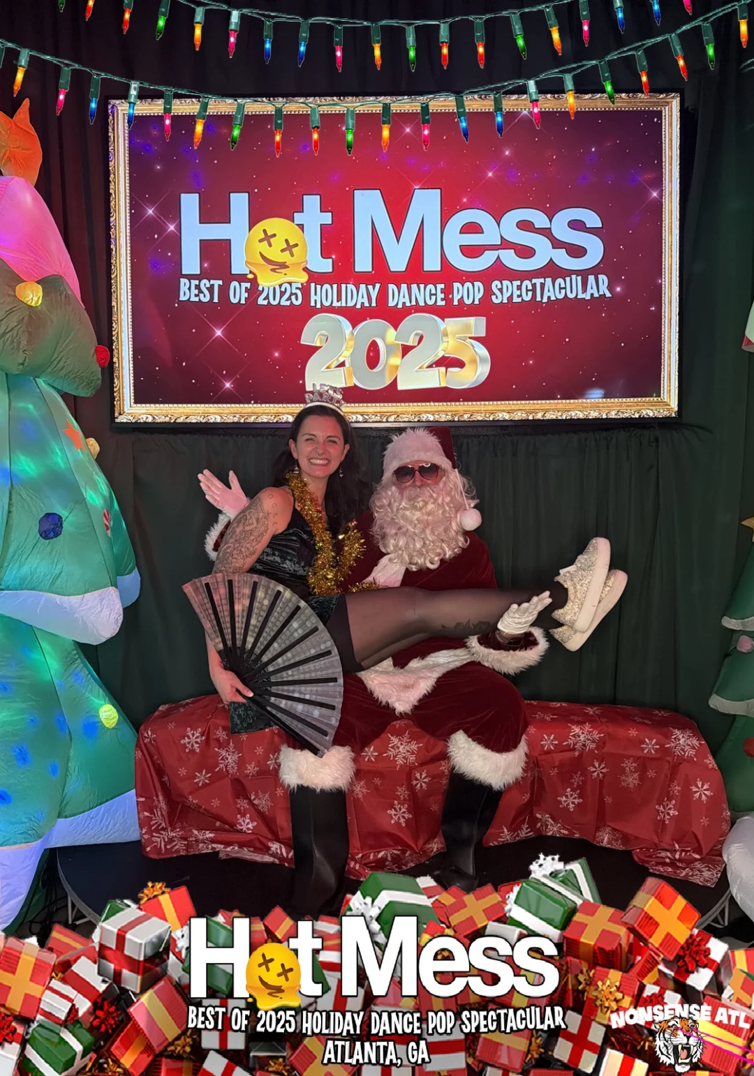Hot Mess Best of 2025 Holiday Dance Pop Spectacular Santa Photos! Photo by The Grumpy Elf. LORE - December 6, 2025.
