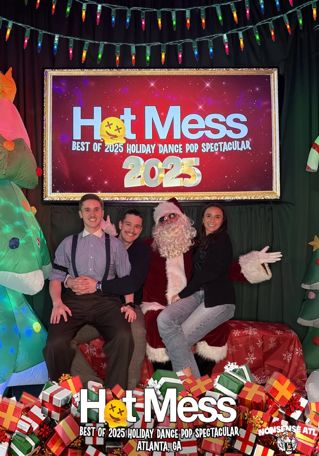 Hot Mess Best of 2025 Holiday Dance Pop Spectacular Santa Photos! Photo by The Grumpy Elf. LORE - December 6, 2025.