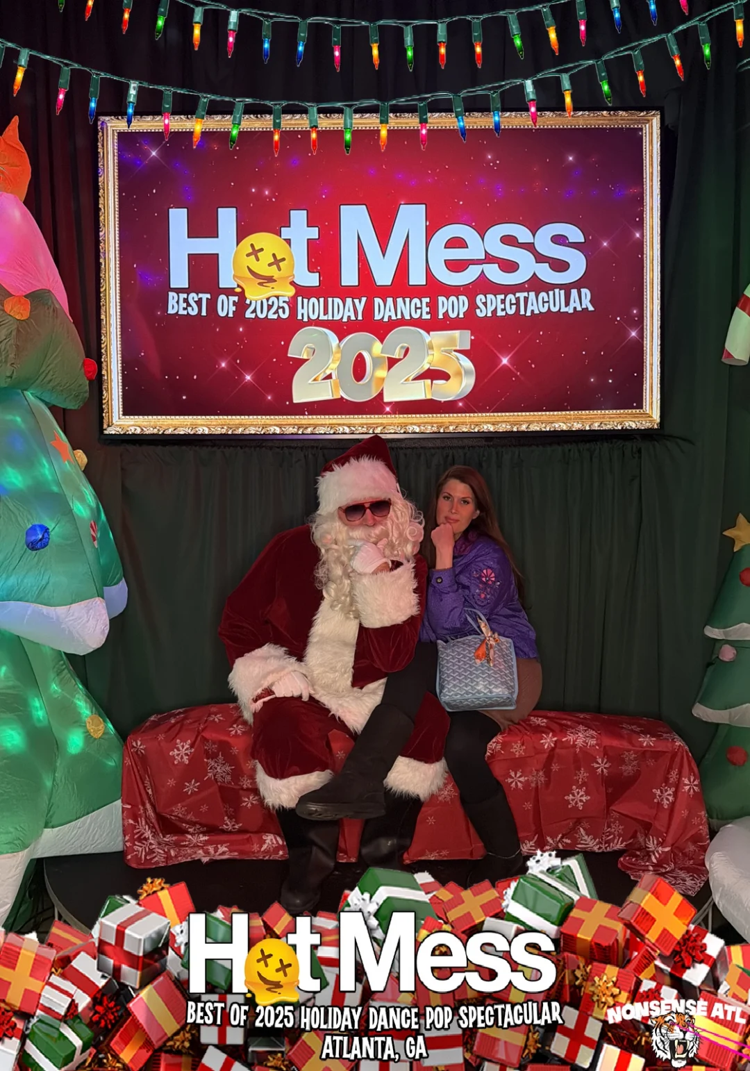 Hot Mess Best of 2025 Holiday Dance Pop Spectacular Santa Photos! Photo by The Grumpy Elf. LORE - December 6, 2025.