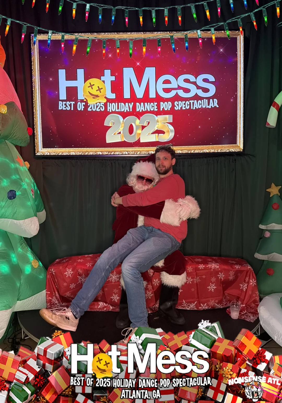 Hot Mess Best of 2025 Holiday Dance Pop Spectacular Santa Photos! Photo by The Grumpy Elf. LORE - December 6, 2025.