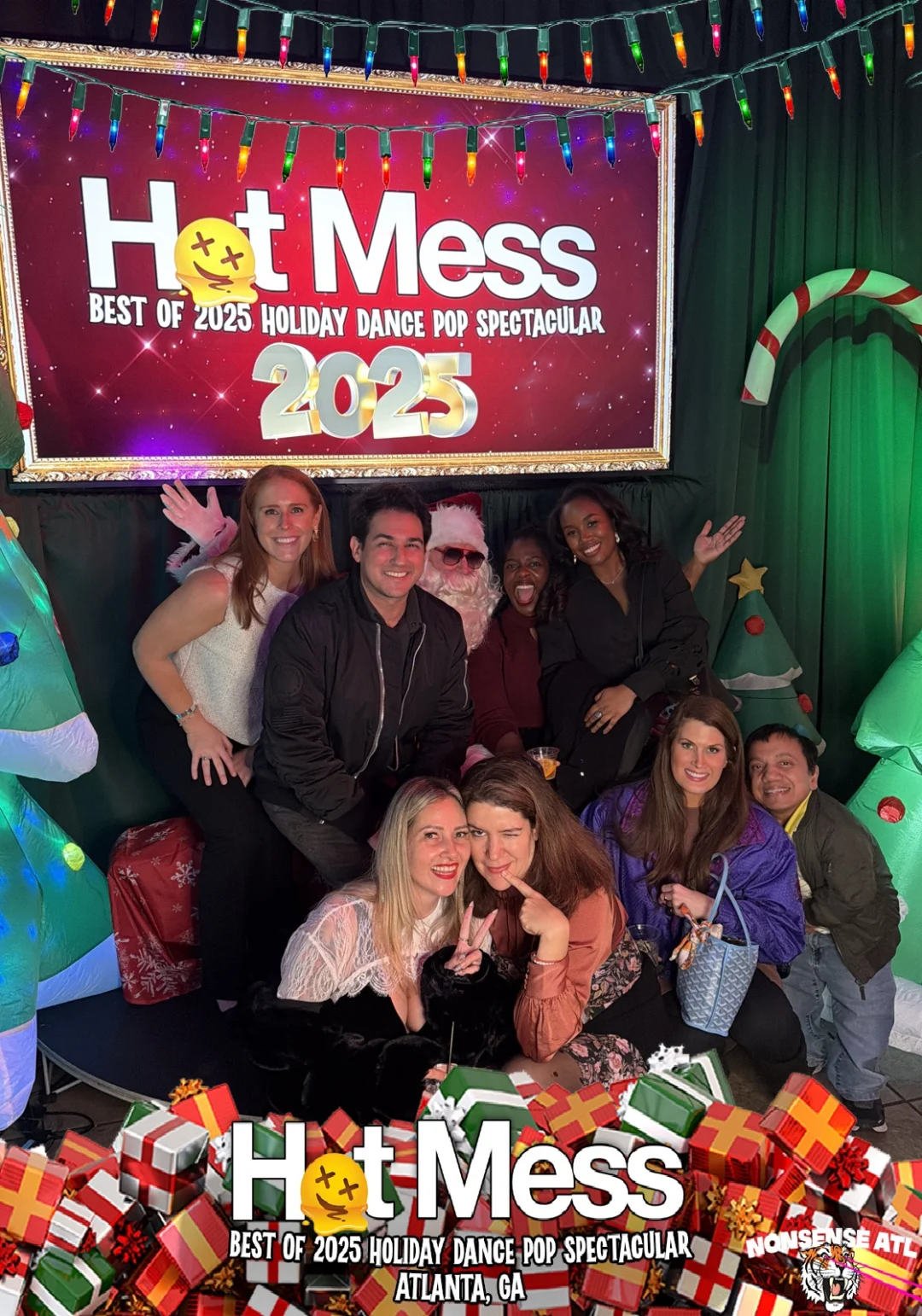 Hot Mess Best of 2025 Holiday Dance Pop Spectacular Santa Photos! Photo by The Grumpy Elf. LORE - December 6, 2025.
