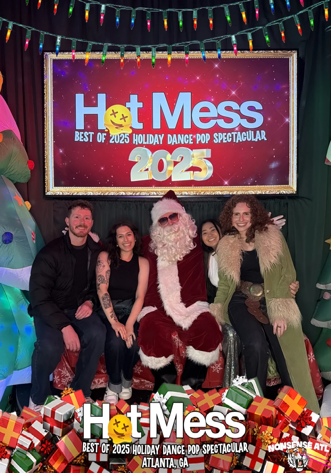 Hot Mess Best of 2025 Holiday Dance Pop Spectacular Santa Photos! Photo by The Grumpy Elf. LORE - December 6, 2025.