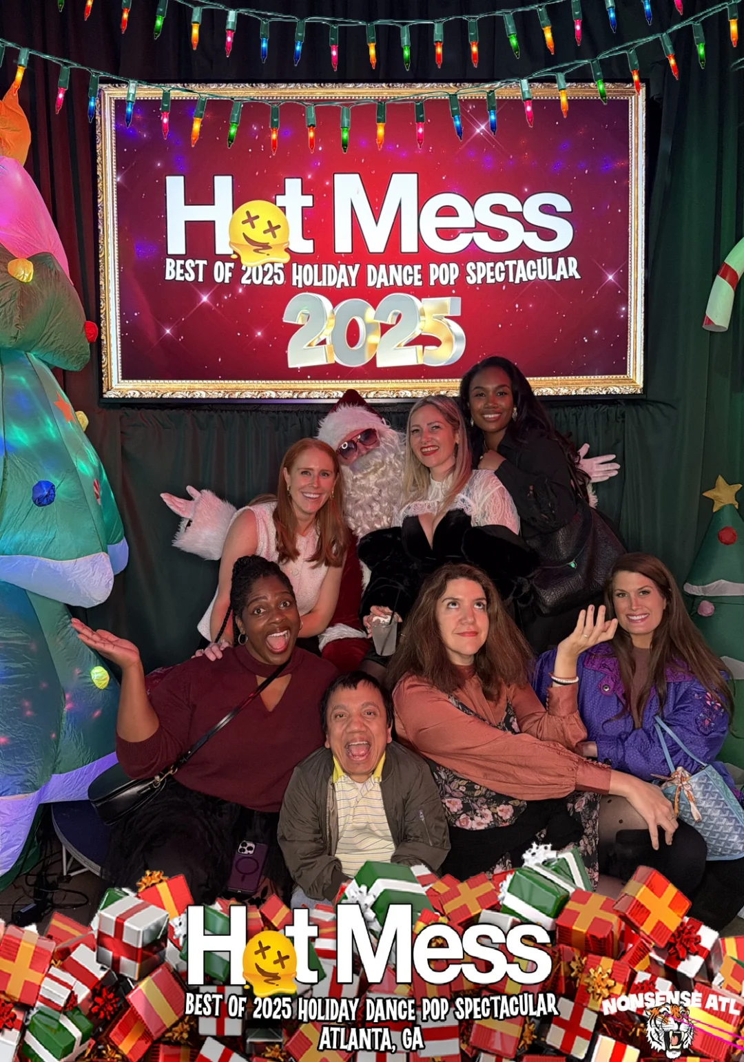 Hot Mess Best of 2025 Holiday Dance Pop Spectacular Santa Photos! Photo by The Grumpy Elf. LORE - December 6, 2025.