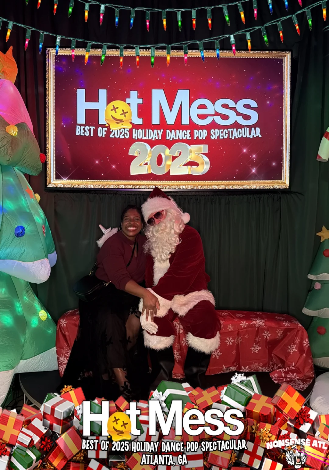 Hot Mess Best of 2025 Holiday Dance Pop Spectacular Santa Photos! Photo by The Grumpy Elf. LORE - December 6, 2025.