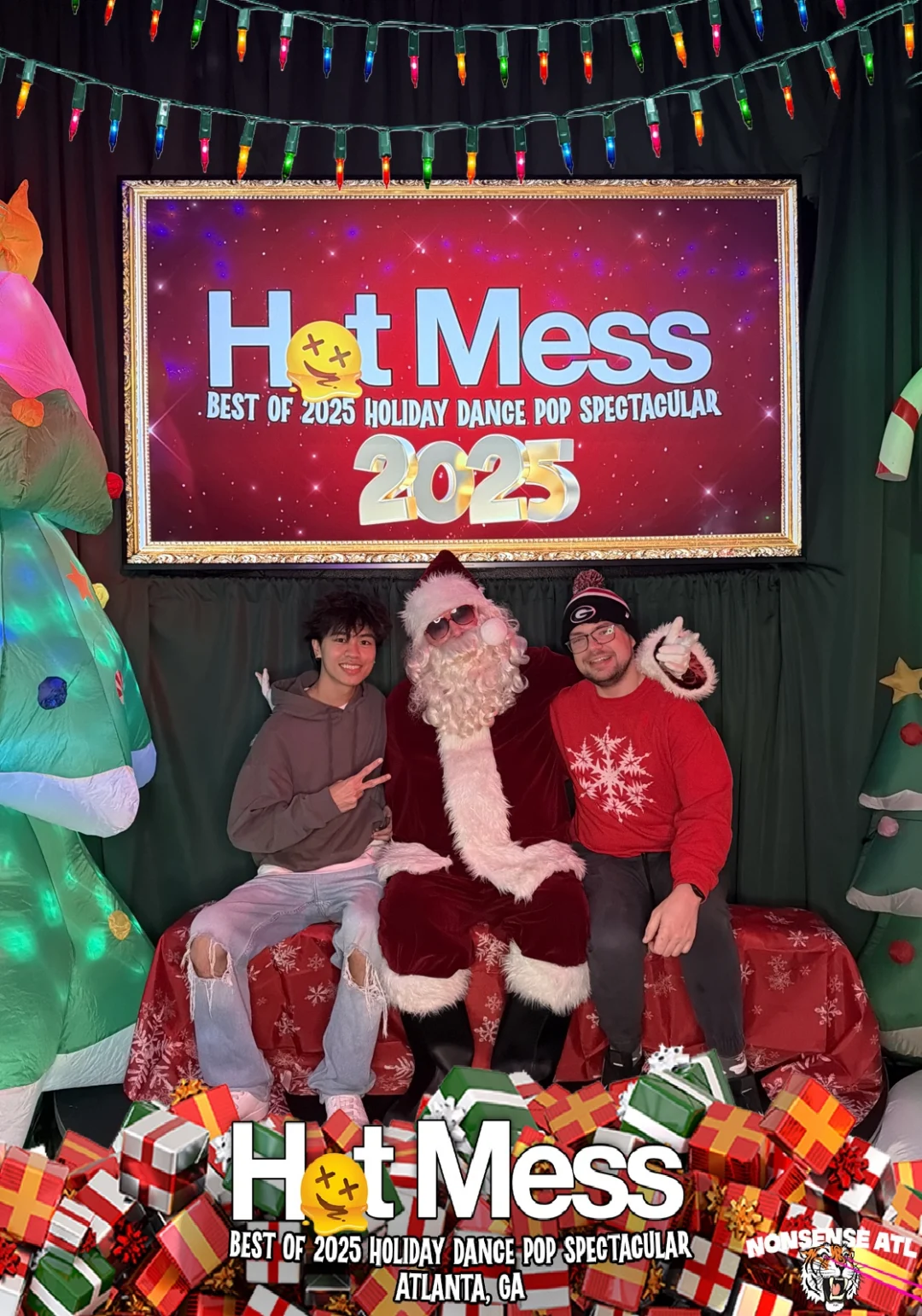 Hot Mess Best of 2025 Holiday Dance Pop Spectacular Santa Photos! Photo by The Grumpy Elf. LORE - December 6, 2025.