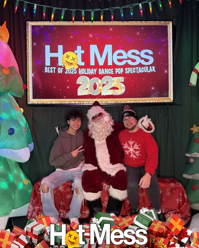Hot Mess Best of 2025 Holiday Dance Pop Spectacular Santa Photos! Photo by The Grumpy Elf. LORE - December 6, 2025.