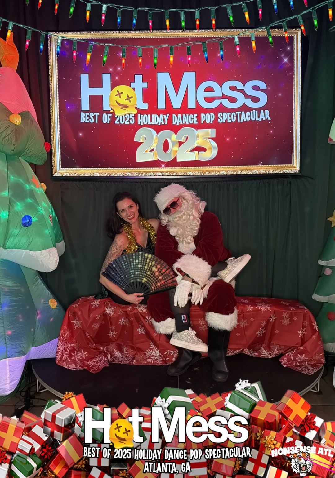 Hot Mess Best of 2025 Holiday Dance Pop Spectacular Santa Photos! Photo by The Grumpy Elf. LORE - December 6, 2025.