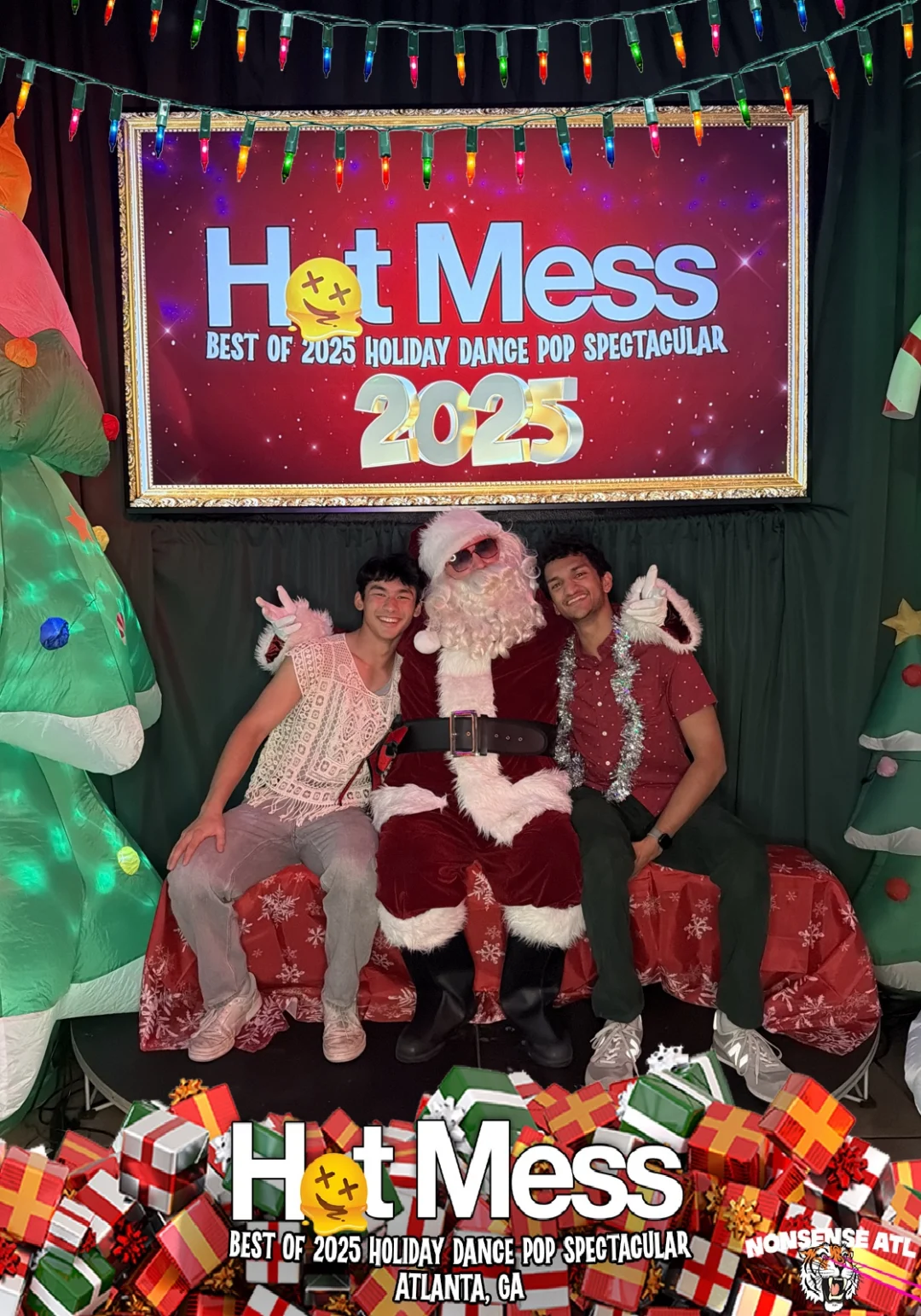 Hot Mess Best of 2025 Holiday Dance Pop Spectacular Santa Photos! Photo by The Grumpy Elf. LORE - December 6, 2025.