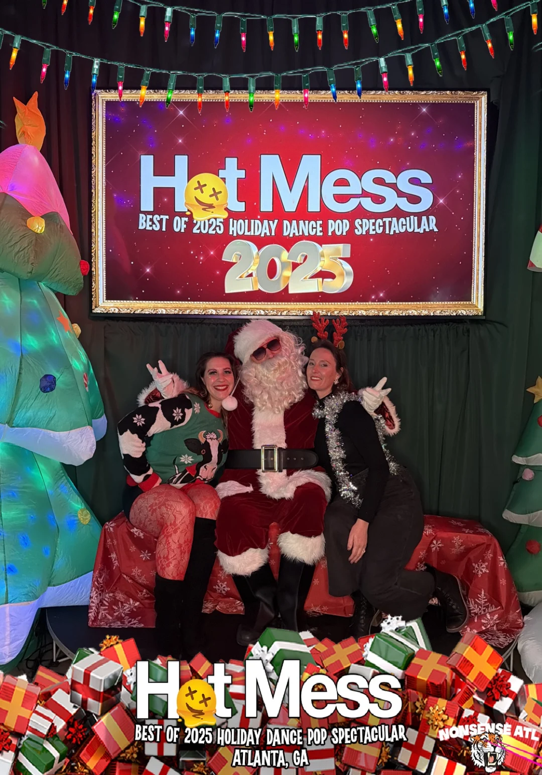 Hot Mess Best of 2025 Holiday Dance Pop Spectacular Santa Photos! Photo by The Grumpy Elf. LORE - December 6, 2025.
