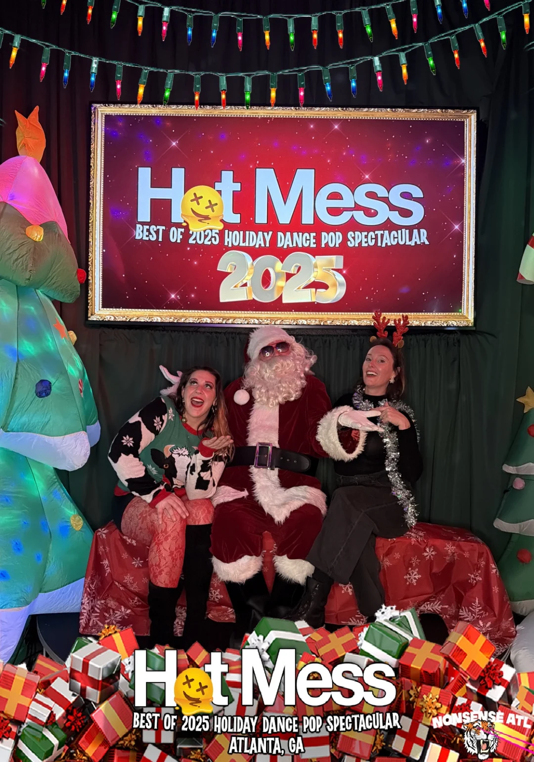 Hot Mess Best of 2025 Holiday Dance Pop Spectacular Santa Photos! Photo by The Grumpy Elf. LORE - December 6, 2025.