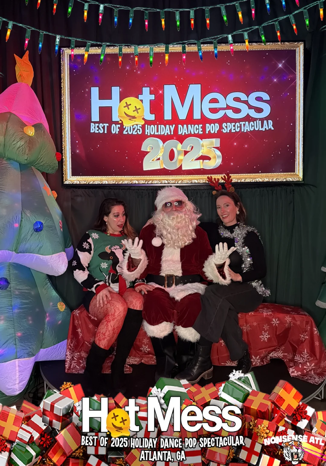 Hot Mess Best of 2025 Holiday Dance Pop Spectacular Santa Photos! Photo by The Grumpy Elf. LORE - December 6, 2025.