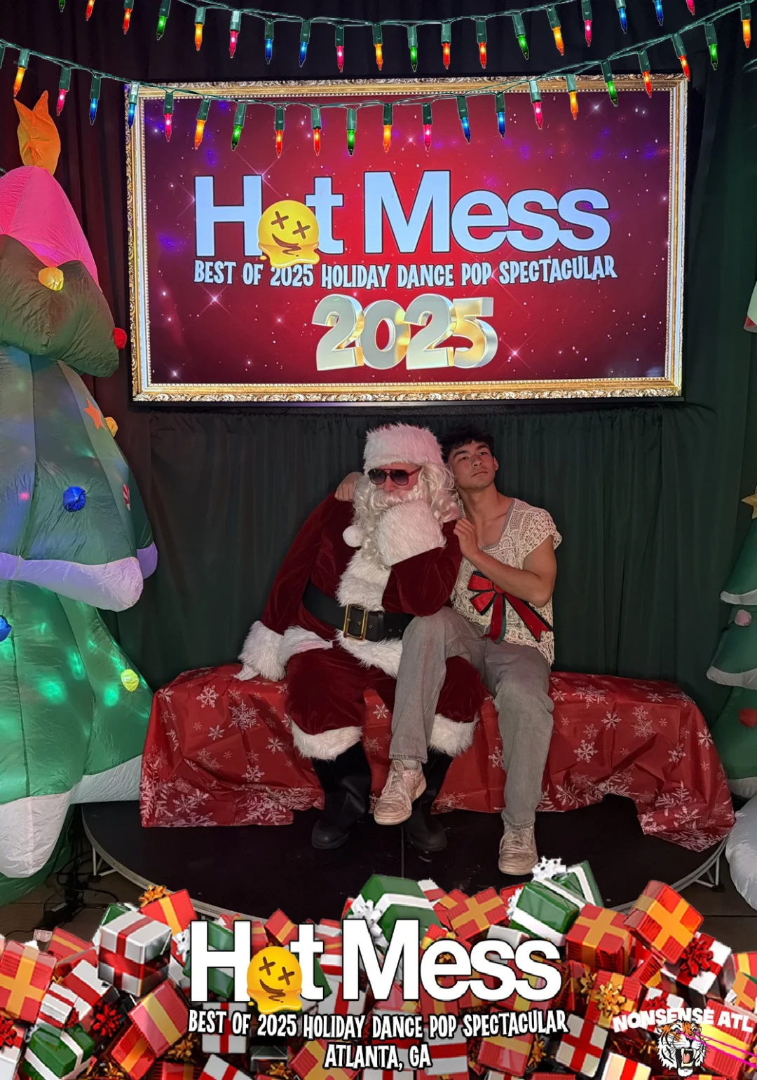 Hot Mess Best of 2025 Holiday Dance Pop Spectacular Santa Photos! Photo by The Grumpy Elf. LORE - December 6, 2025.