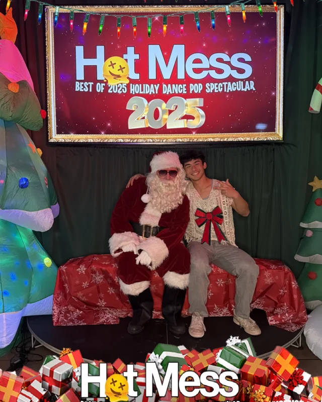 Hot Mess Best of 2025 Holiday Dance Pop Spectacular Santa Photos! Photo by The Grumpy Elf. LORE - December 6, 2025.