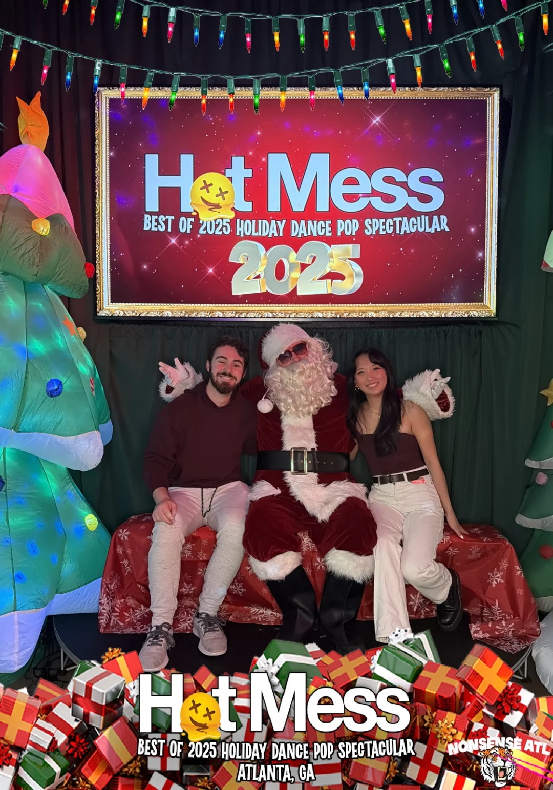 Hot Mess Best of 2025 Holiday Dance Pop Spectacular Santa Photos! Photo by The Grumpy Elf. LORE - December 6, 2025.