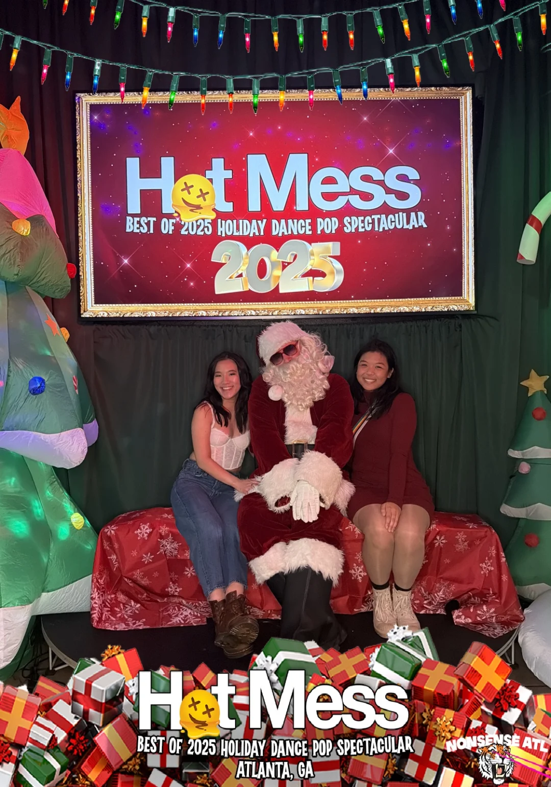 Hot Mess Best of 2025 Holiday Dance Pop Spectacular Santa Photos! Photo by The Grumpy Elf. LORE - December 6, 2025.