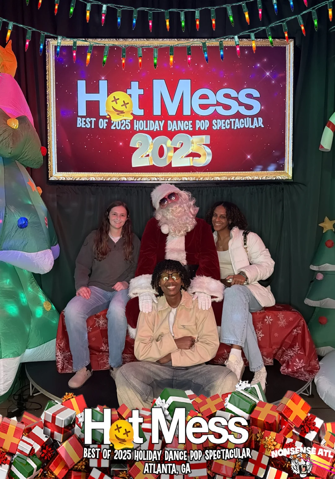 Hot Mess Best of 2025 Holiday Dance Pop Spectacular Santa Photos! Photo by The Grumpy Elf. LORE - December 6, 2025.