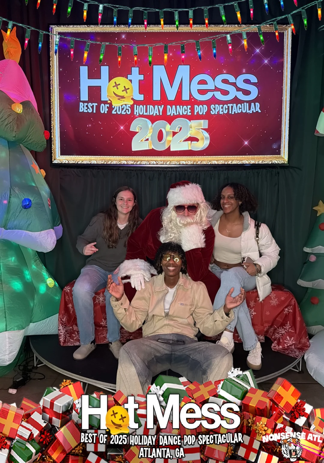 Hot Mess Best of 2025 Holiday Dance Pop Spectacular Santa Photos! Photo by The Grumpy Elf. LORE - December 6, 2025.