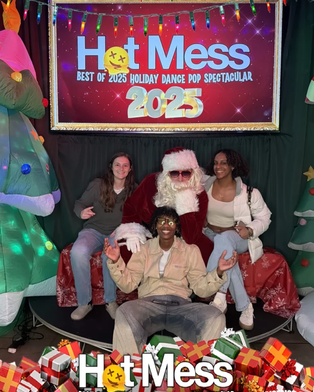 Hot Mess Best of 2025 Holiday Dance Pop Spectacular Santa Photos! Photo by The Grumpy Elf. LORE - December 6, 2025.