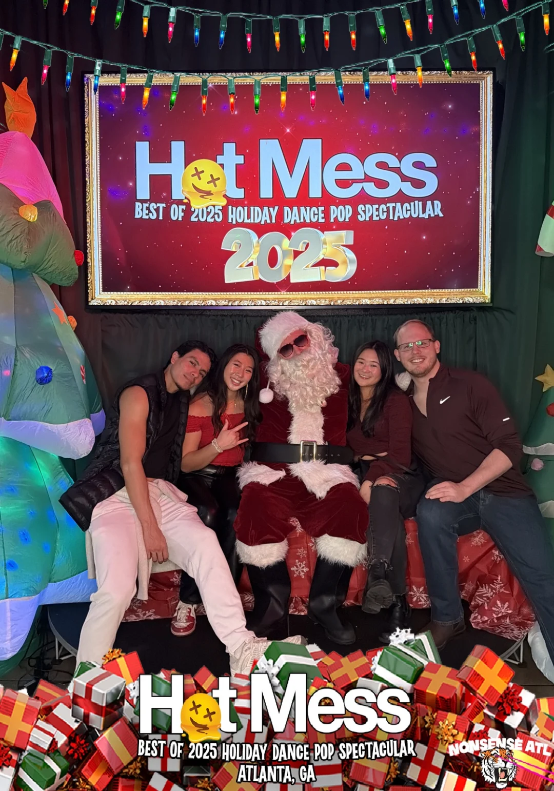 Hot Mess Best of 2025 Holiday Dance Pop Spectacular Santa Photos! Photo by The Grumpy Elf. LORE - December 6, 2025.
