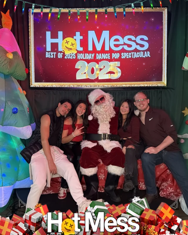 Hot Mess Best of 2025 Holiday Dance Pop Spectacular Santa Photos! Photo by The Grumpy Elf. LORE - December 6, 2025.