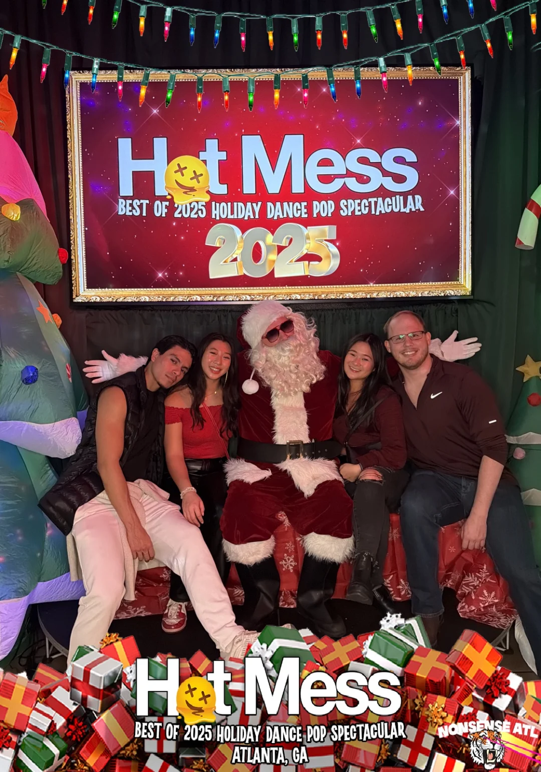 Hot Mess Best of 2025 Holiday Dance Pop Spectacular Santa Photos! Photo by The Grumpy Elf. LORE - December 6, 2025.