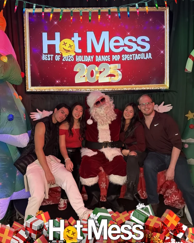 Hot Mess Best of 2025 Holiday Dance Pop Spectacular Santa Photos! Photo by The Grumpy Elf. LORE - December 6, 2025.