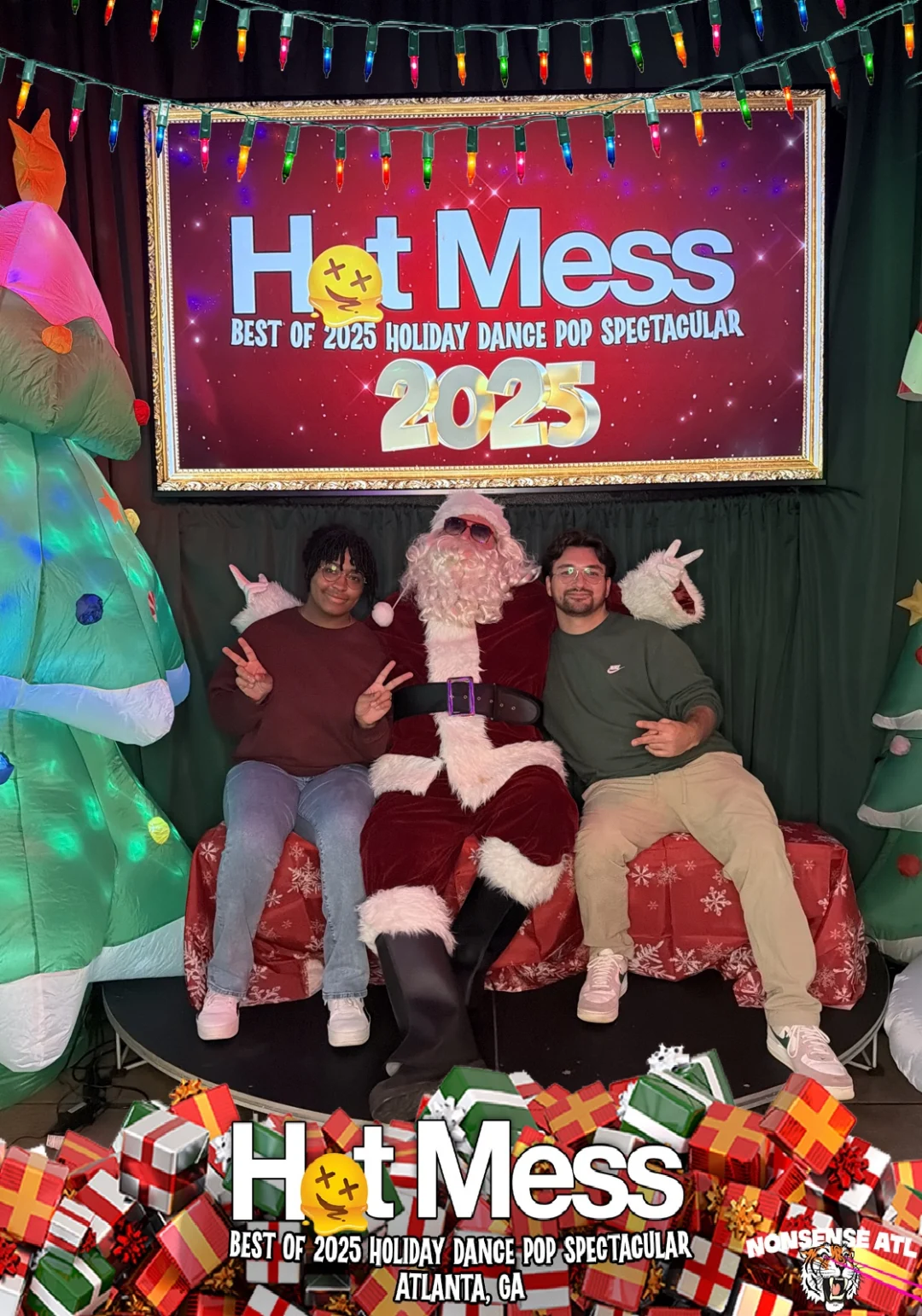 Hot Mess Best of 2025 Holiday Dance Pop Spectacular Santa Photos! Photo by The Grumpy Elf. LORE - December 6, 2025.