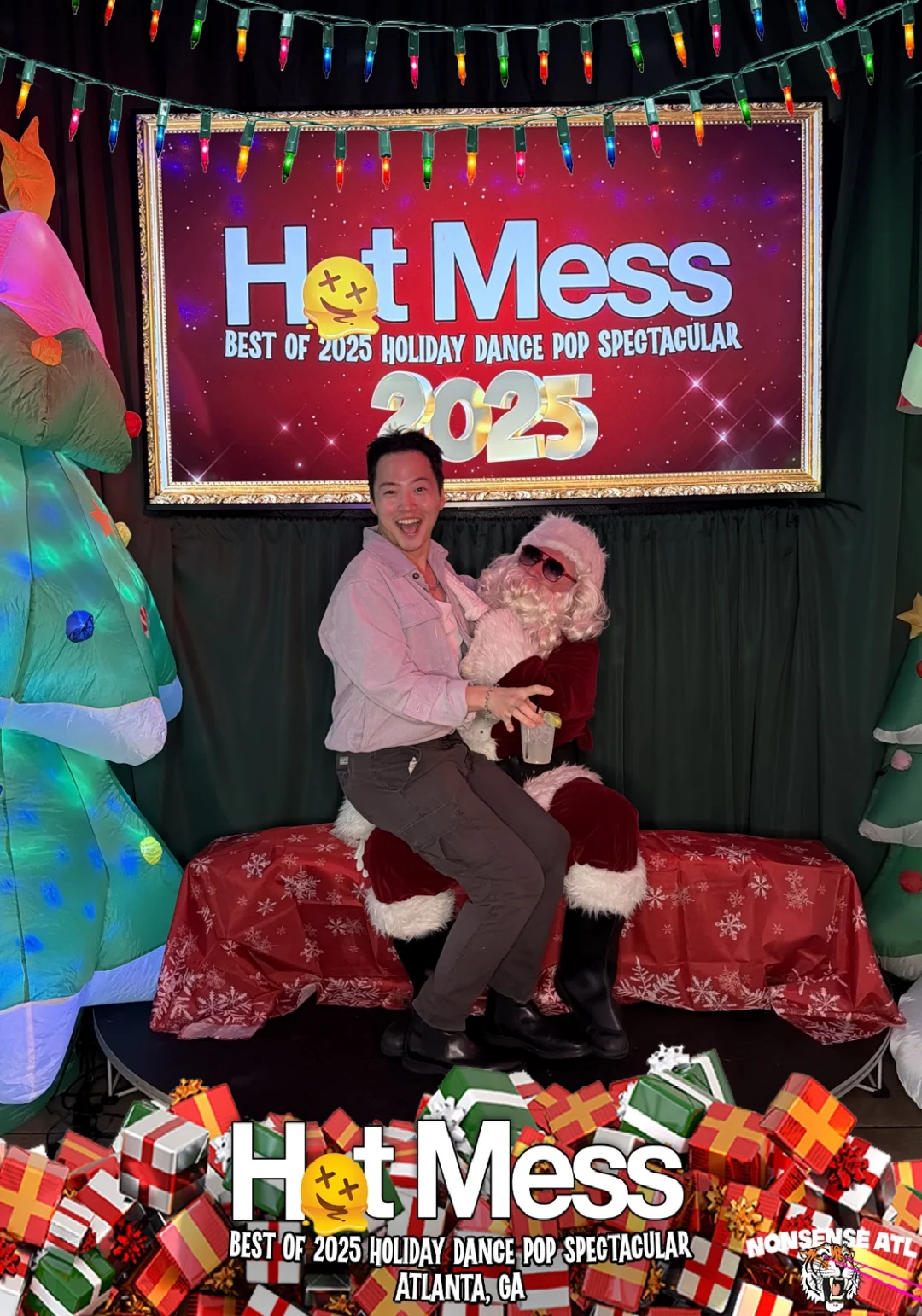 Hot Mess Best of 2025 Holiday Dance Pop Spectacular Santa Photos! Photo by The Grumpy Elf. LORE - December 6, 2025.