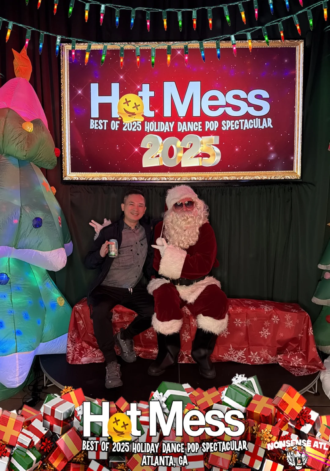 Hot Mess Best of 2025 Holiday Dance Pop Spectacular Santa Photos! Photo by The Grumpy Elf. LORE - December 6, 2025.