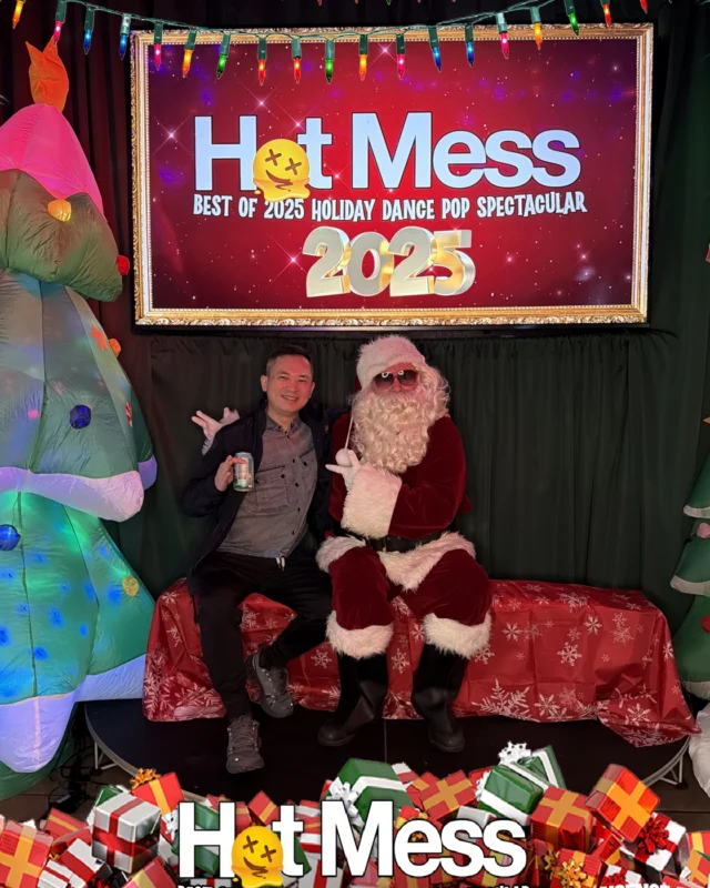 Hot Mess Best of 2025 Holiday Dance Pop Spectacular Santa Photos! Photo by The Grumpy Elf. LORE - December 6, 2025.