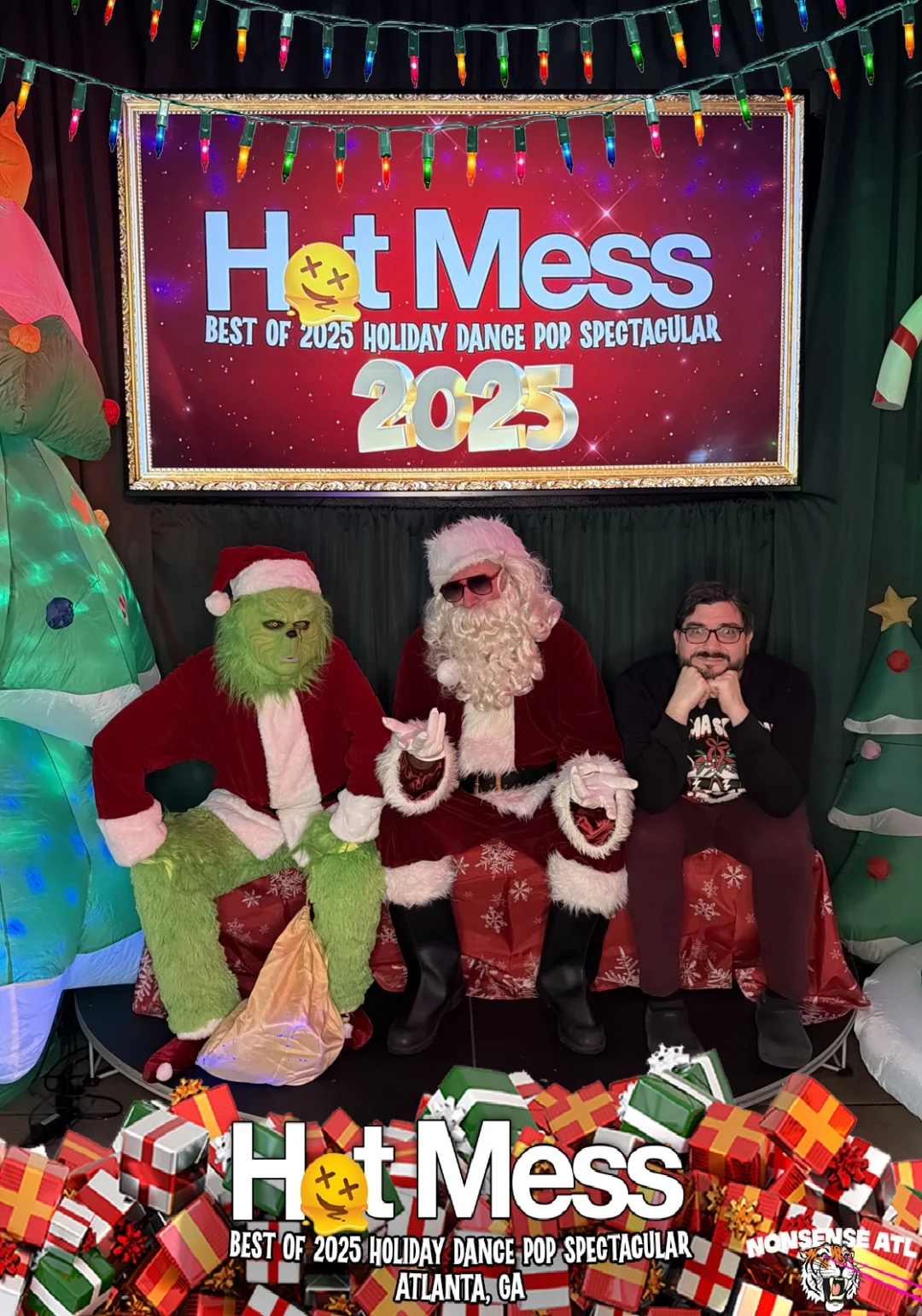 Hot Mess Best of 2025 Holiday Dance Pop Spectacular Santa Photos! Photo by The Grumpy Elf. LORE - December 6, 2025.