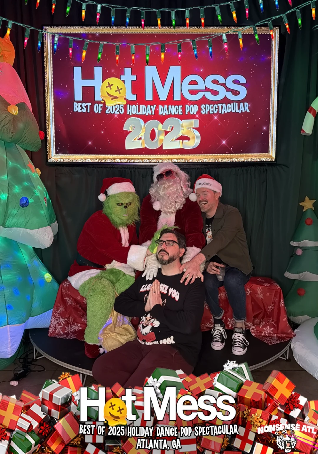 Hot Mess Best of 2025 Holiday Dance Pop Spectacular Santa Photos! Photo by The Grumpy Elf. LORE - December 6, 2025.
