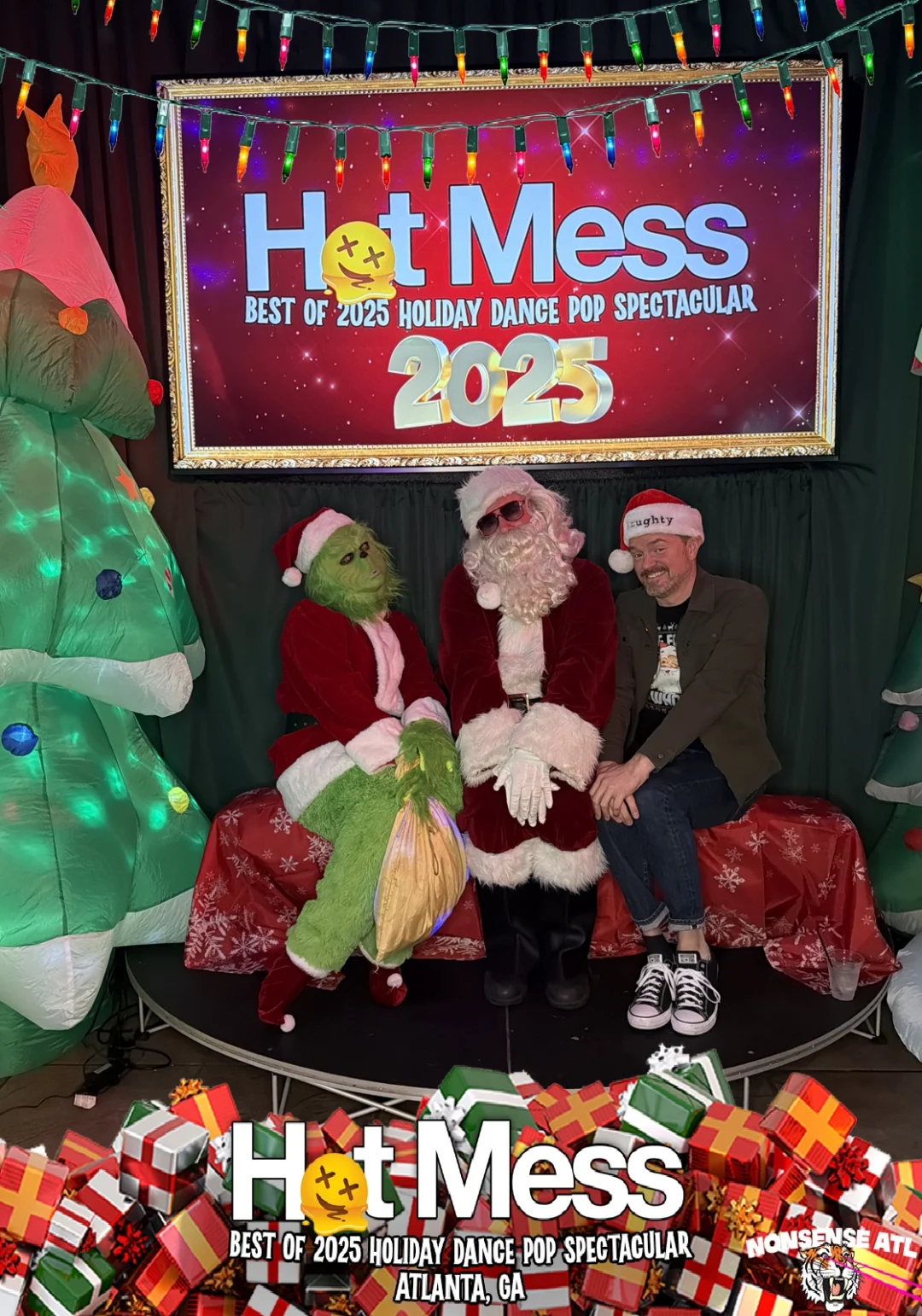 Hot Mess Best of 2025 Holiday Dance Pop Spectacular Santa Photos! Photo by The Grumpy Elf. LORE - December 6, 2025.