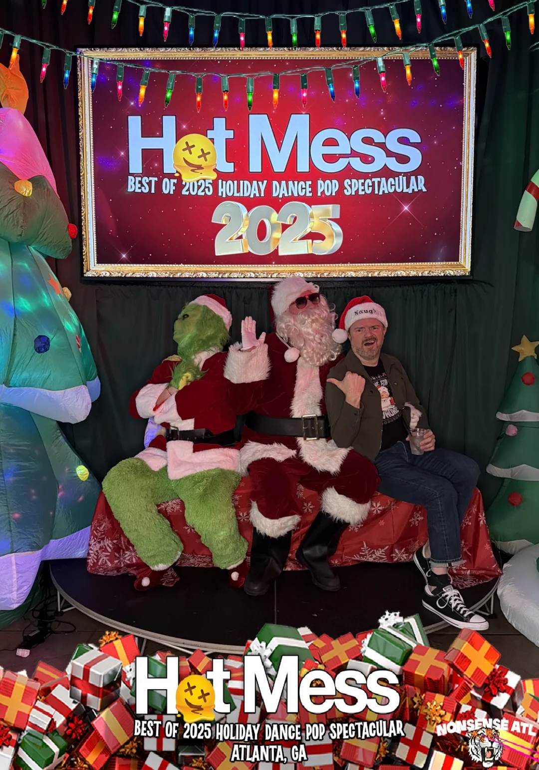 Hot Mess Best of 2025 Holiday Dance Pop Spectacular Santa Photos! Photo by The Grumpy Elf. LORE - December 6, 2025.