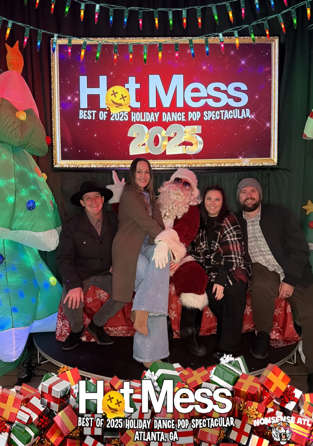 Hot Mess Best of 2025 Holiday Dance Pop Spectacular Santa Photos! Photo by The Grumpy Elf. LORE - December 6, 2025.