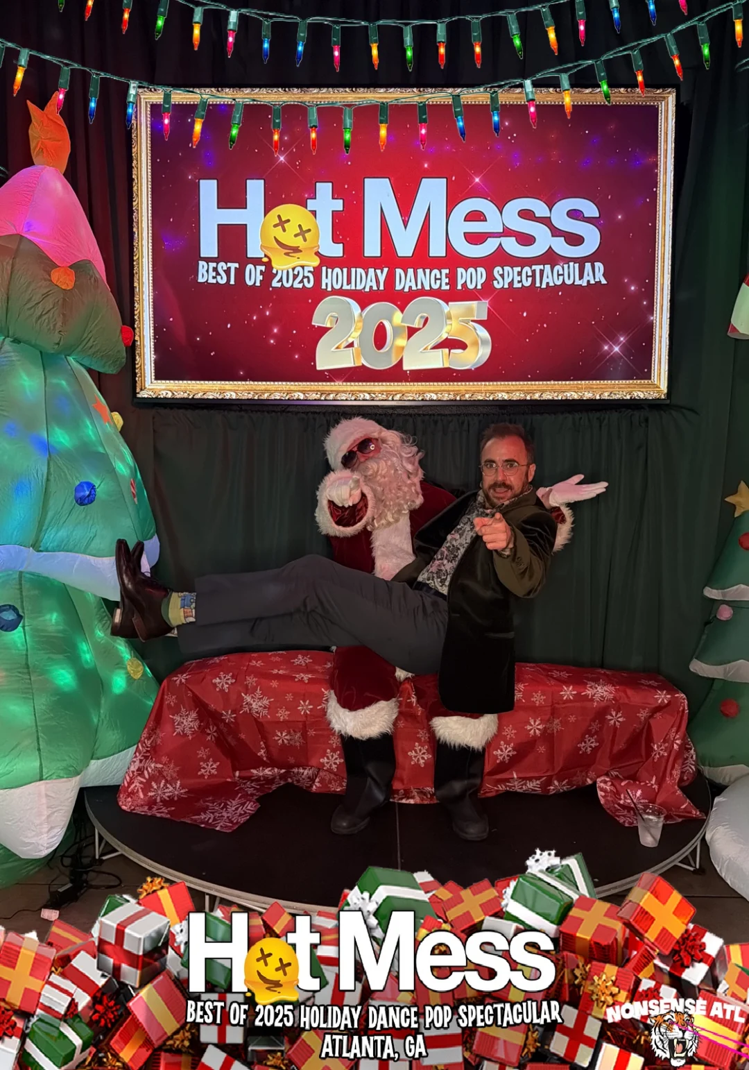 Hot Mess Best of 2025 Holiday Dance Pop Spectacular Santa Photos! Photo by The Grumpy Elf. LORE - December 6, 2025.