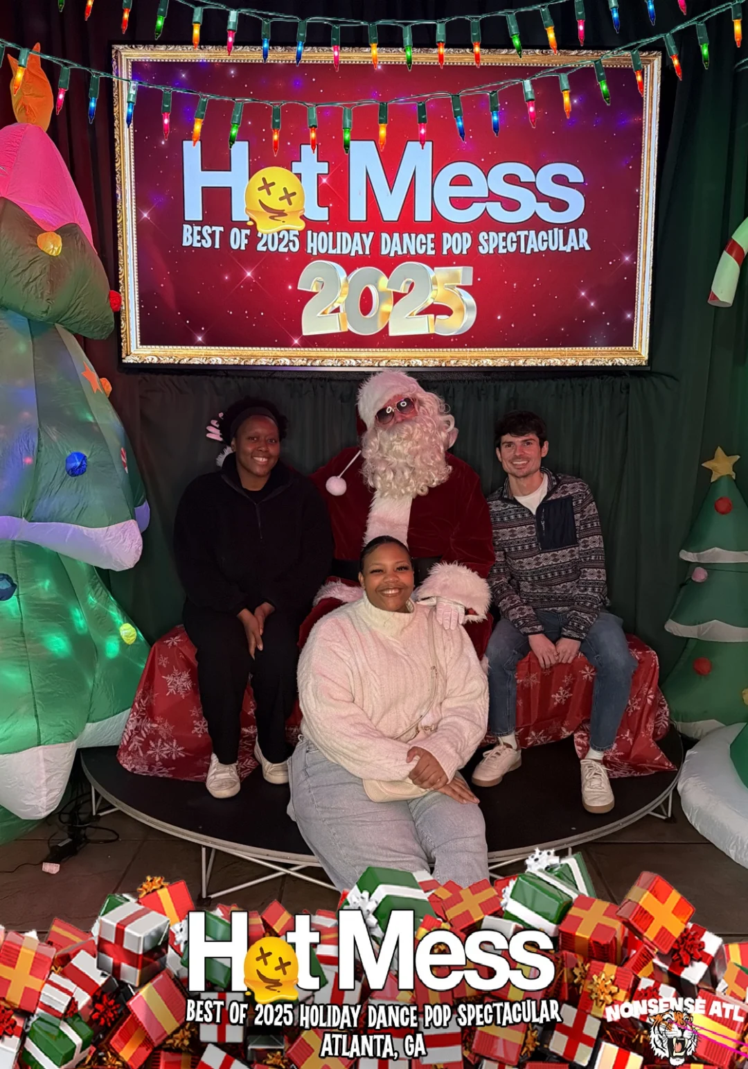 Hot Mess Best of 2025 Holiday Dance Pop Spectacular Santa Photos! Photo by The Grumpy Elf. LORE - December 6, 2025.